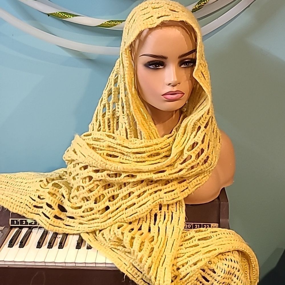 Modena Yellow Knitted Scarf